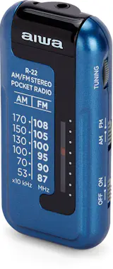 Aiwa Aiwa R-22BL radio Personal Analógica Azul Aiwa Aiwa R-22BL radio Personal Analógica Azul