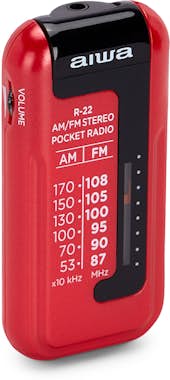 Aiwa Aiwa R-22RD radio Personal Analógica Rojo Aiwa Aiwa R-22RD radio Personal Analógica Rojo