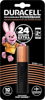 Duracell Duracell 5002730 batería externa 3350 mAh Negro, O Duracell Duracell 5002730 batería externa 3350 mAh Negro, O