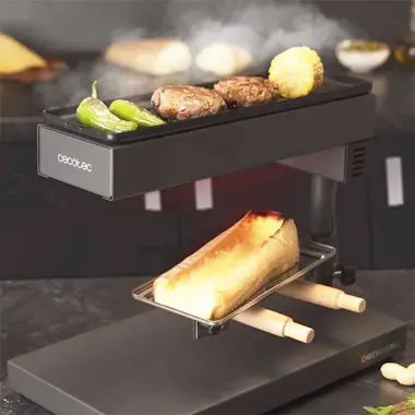 Cecotec Parrilla Raclette con parrilla de carne Cecotec Parrilla Raclette con parrilla de carne