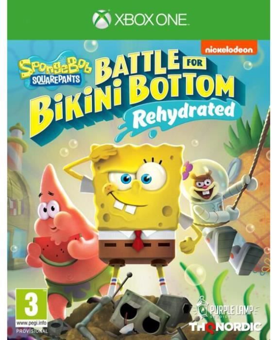 juego de xbox one - spongebob squarepants batlle para bikini bottom rehydrated