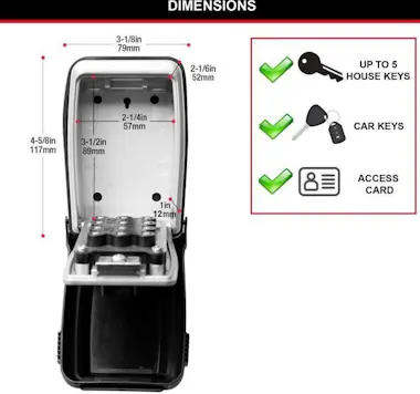 Master Lock MASTER LOCK Secure Key Box - Montaje en pared - Pu Master Lock MASTER LOCK Secure Key Box - Montaje en pared - Pu