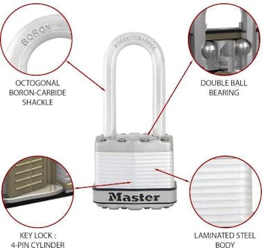 Master Lock Candado Excell 3 piezas Acero 45 mm M1EURTRILH Master Lock Candado Excell 3 piezas Acero 45 mm M1EURTRILH