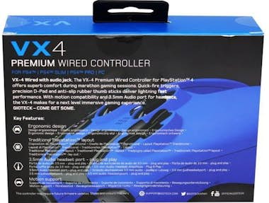Gioteck - VX4 - Controlador PS4 con cable - Puerto Jack 3. Gioteck - VX4 - Controlador PS4 con cable - Puerto Jack 3.