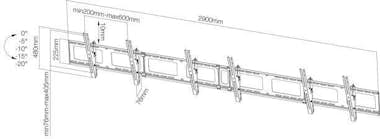 Newstar Soporte de pared para tableros de visualización de Newstar Soporte de pared para tableros de visualización de