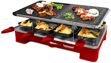 Techwood Raclette 8 - Parrilla - Piedra Techwood Raclette 8 - Parrilla - Piedra