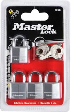 Master Lock MASTER LOCK Juego de 4 candados de latón - 20mm - Master Lock MASTER LOCK Juego de 4 candados de latón - 20mm -