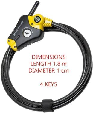 Master Lock MASTER LOCK Cable antirrobo ajustable - Longitud a Master Lock MASTER LOCK Cable antirrobo ajustable - Longitud a