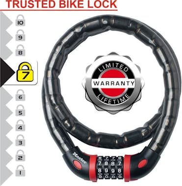 Master Lock Candado de cable para bicicleta MASTER LOCK: ideal Master Lock Candado de cable para bicicleta MASTER LOCK: ideal