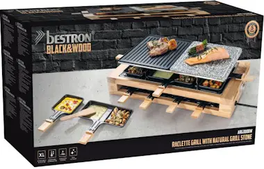 Bestron Parrilla eléctrica Raclette para hasta 8 personas Bestron Parrilla eléctrica Raclette para hasta 8 personas