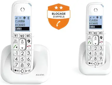 Alcatel XL785 Voice Duo Blanco Teléfono Fijo Inalámbrico Alcatel XL785 Voice Duo Blanco Teléfono Fijo Inalámbrico