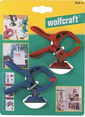 wolfcraft WOLFCRAFT - 2 pinzas Microfix con ventosa wolfcraft WOLFCRAFT - 2 pinzas Microfix con ventosa