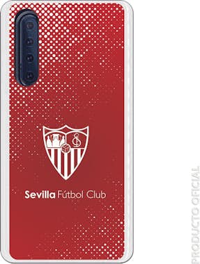 La Casa de las Carcasas Funda Oficial Sevilla trama y escudo blanco sobre La Casa de las Carcasas Funda Oficial Sevilla trama y escudo blanco sobre