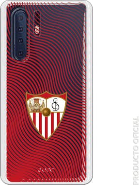 La Casa de las Carcasas Funda Oficial Sevilla Ondas rojas Transparente par La Casa de las Carcasas Funda Oficial Sevilla Ondas rojas Transparente par