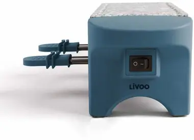 Livoo Parrilla raclette azul oscuro para 2 personas + 2 Livoo Parrilla raclette azul oscuro para 2 personas + 2