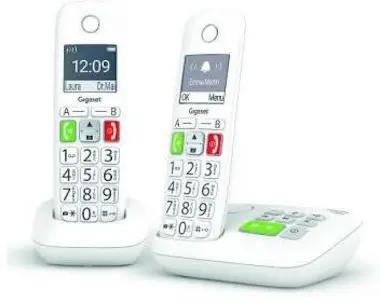 Gigaset GIGASET Teléfono Fijo E290 A Duo Blanco Gigaset GIGASET Teléfono Fijo E290 A Duo Blanco