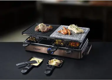 Bestron Parrilla Raclette; Raclette eléctrica para hasta 8 Bestron Parrilla Raclette; Raclette eléctrica para hasta 8