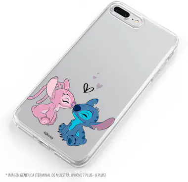 La Casa de las Carcasas Funda para LG Q7 Oficial de Disney Angel & Stitch La Casa de las Carcasas Funda para LG Q7 Oficial de Disney Angel & Stitch