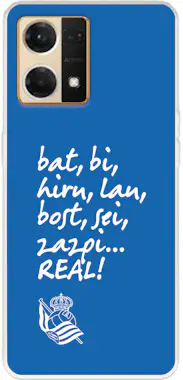 La Casa de las Carcasas Funda para Oppo Reno 7 4G del Real Sociedad de Fút La Casa de las Carcasas Funda para Oppo Reno 7 4G del Real Sociedad de Fút