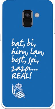 La Casa de las Carcasas Funda para Samsung Galaxy A8 2018 del Real Socieda La Casa de las Carcasas Funda para Samsung Galaxy A8 2018 del Real Socieda