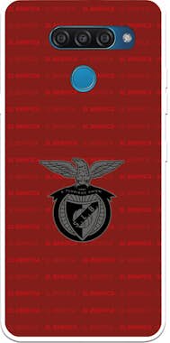La Casa de las Carcasas Funda para LG Q60 del Escudo Fondo Granate - Licen La Casa de las Carcasas Funda para LG Q60 del Escudo Fondo Granate - Licen
