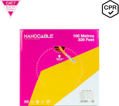 Nanocable Nanocable Cable de Red CAT.7 LSZH SFTP PIMF AWG23, Nanocable Nanocable Cable de Red CAT.7 LSZH SFTP PIMF AWG23,