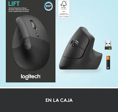 Logitech Logitech Lift ratón mano derecha RF Wireless + Blu Logitech Logitech Lift ratón mano derecha RF Wireless + Blu