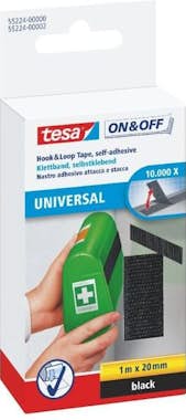 tesa TESA Tira adhesiva autoadhesiva - 1 m x 20 mm - Ne tesa TESA Tira adhesiva autoadhesiva - 1 m x 20 mm - Ne