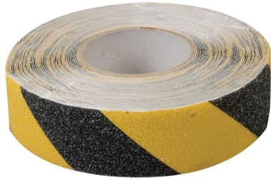 SILVERLiNE Cinta antideslizante 50 mm x 18 m, Amarillo y Negr SILVERLiNE Cinta antideslizante 50 mm x 18 m, Amarillo y Negr