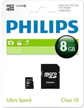 Philips Tarjeta PHILIPS micro SDHC - Clase 10 - 8GB Philips Tarjeta PHILIPS micro SDHC - Clase 10 - 8GB