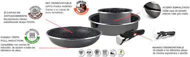 Magefesa K2 Cristal Batería Cocina 20-26-28 cm, Inducción M Magefesa K2 Cristal Batería Cocina 20-26-28 cm, Inducción M