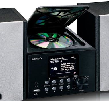Lenco Microsistema con radio inteligente, reproductor CD