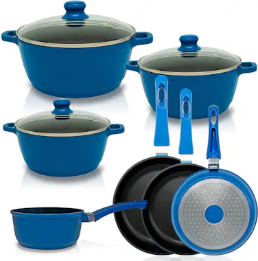 Callaway Indigo Batería Cocina Inducción 7 Piezas Aluminio Callaway Indigo Batería Cocina Inducción 7 Piezas Aluminio