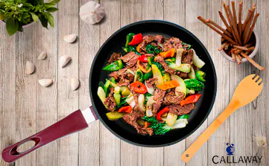 Callaway Bordeaux Batería Cocina Inducción 8 Piezas Alumini Callaway Bordeaux Batería Cocina Inducción 8 Piezas Alumini