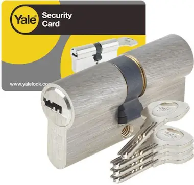 Yale Cilindro YALE Serie 1000+ desmontable 40x40 mm niq Yale Cilindro YALE Serie 1000+ desmontable 40x40 mm niq
