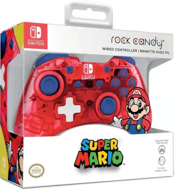 PDP Gaming Controlador con cable - PDP - Rock Mario - Rojo - PDP Gaming Controlador con cable - PDP - Rock Mario - Rojo -