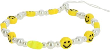 Avizar Pulsera de perlas con estrella amarilla y Smiley p Avizar Pulsera de perlas con estrella amarilla y Smiley p