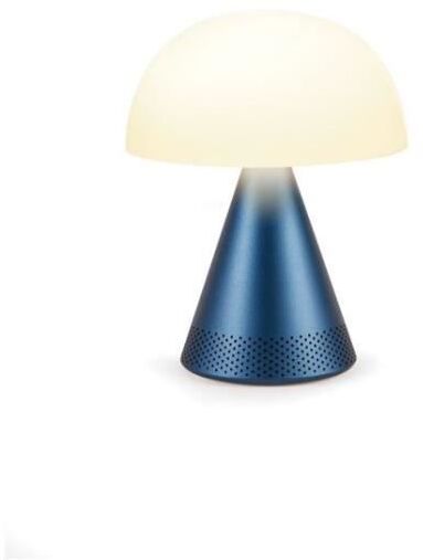 lampara led portatil con altavoz inalambrico bluetooth mina l audio lh76mdb azul oscuro azul oscuro
