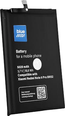Blue Star Batería de repuesto Xiaomi Redmi Note 9 Pro 5020mA Blue Star Batería de repuesto Xiaomi Redmi Note 9 Pro 5020mA