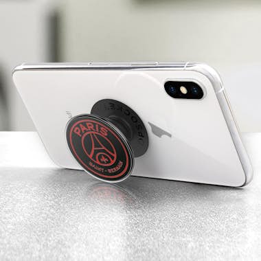 PopSockets PopGrip Soporte de teléfono Diseño PSG Negro y Roj PopSockets PopGrip Soporte de teléfono Diseño PSG Negro y Roj