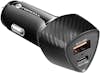 Forcell Cargador de coche USB + USB-C Potencia 38W Power D Forcell Cargador de coche USB + USB-C Potencia 38W Power D