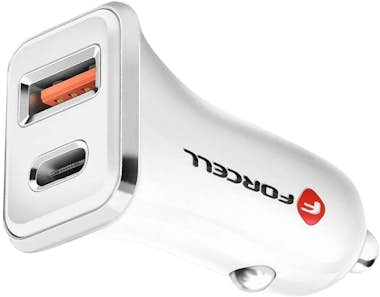 Forcell Cargador coche 38W Puerto USB-C PD 20W+USB 18W Esm Forcell Cargador coche 38W Puerto USB-C PD 20W+USB 18W Esm