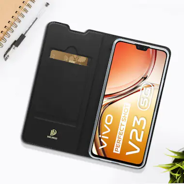 Dux Ducis Funda Vivo V23 5G Tarjetero Soporte vídeo Negro Dux Ducis Funda Vivo V23 5G Tarjetero Soporte vídeo Negro