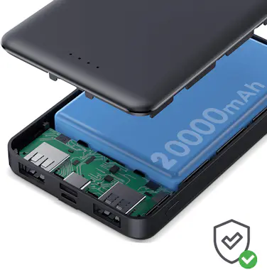 BIGBEN Batería externa 20000mAh Quick Charge 2x USB + USB BIGBEN Batería externa 20000mAh Quick Charge 2x USB + USB