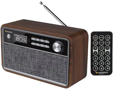 Sunstech Sunstech RPBT500 Portátil Digital Negro, Madera Sunstech Sunstech RPBT500 Portátil Digital Negro, Madera
