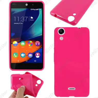 ebestStar Wiko Rainbow Lite 4G Gel TPU Funda, Rosa + Películ ebestStar Wiko Rainbow Lite 4G Gel TPU Funda, Rosa + Películ