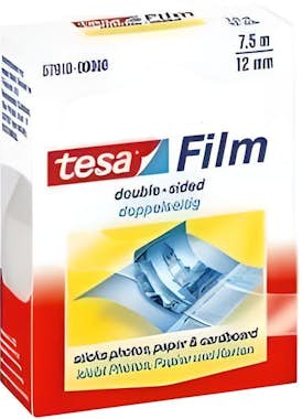 tesa Cinta adhesiva de doble cara, transparente, 12 mm tesa Cinta adhesiva de doble cara, transparente, 12 mm