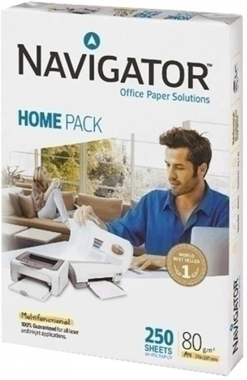papel a4  80g 250h home pack - pack de 10 unidades