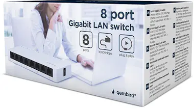 Gembird Gembird NSW-G8-01 switch No administrado Gigabit E Gembird Gembird NSW-G8-01 switch No administrado Gigabit E