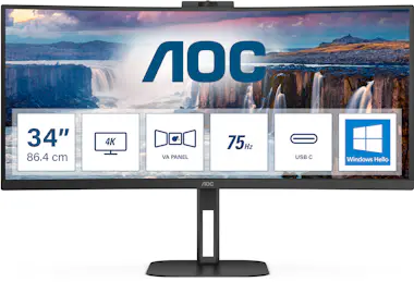 AOC AOC V5 CU34V5CW 86,4 cm (34"") 3440 x 1440 Pixeles AOC AOC V5 CU34V5CW 86,4 cm (34"") 3440 x 1440 Pixeles